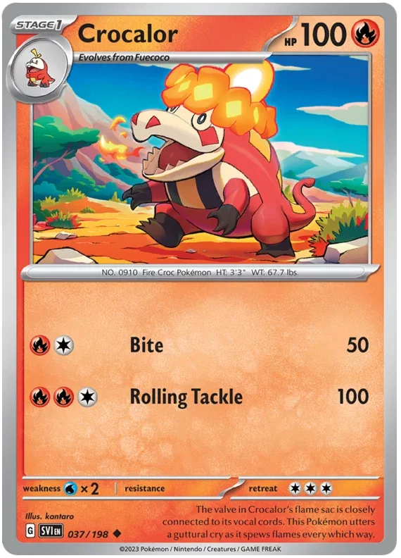Crocalor 037/198 — Scarlet & Violet Base Set