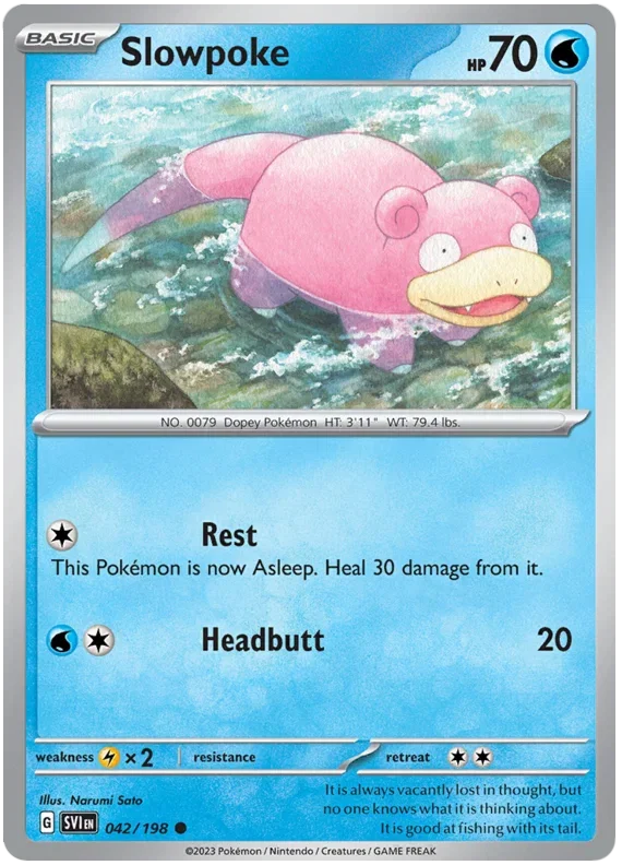 Slowpoke 042/198 — Scarlet & Violet Base Set
