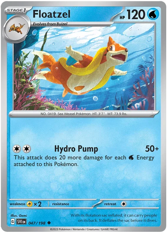 Floatzel 047/198 — Scarlet & Violet Base Set