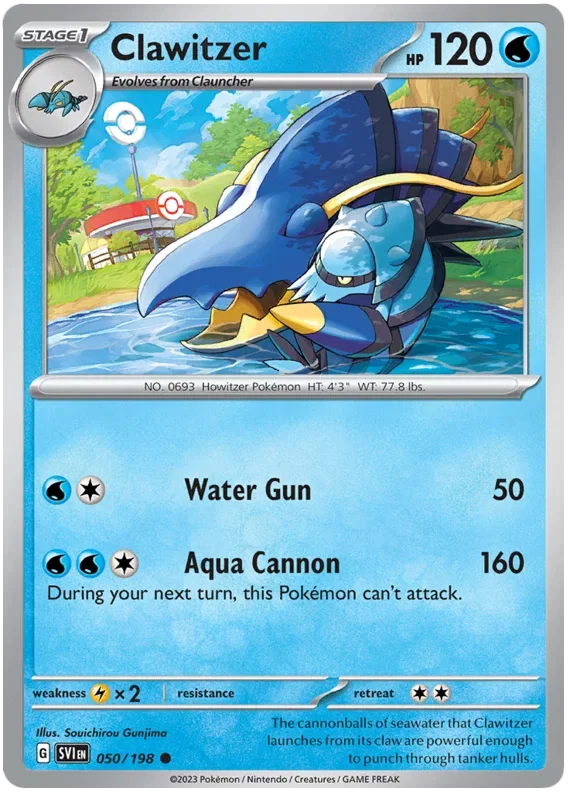 Clawitzer 050/198 — Scarlet & Violet Base Set