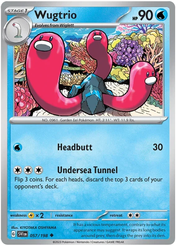 Wugtrio 057/198 — Scarlet & Violet Base Set