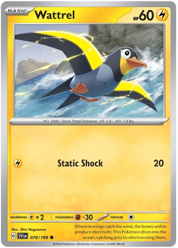 Wattrel 078/198 — Scarlet & Violet Base Set