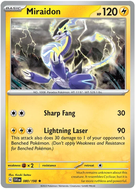 Miraidon 080/198 — Scarlet & Violet Base Set