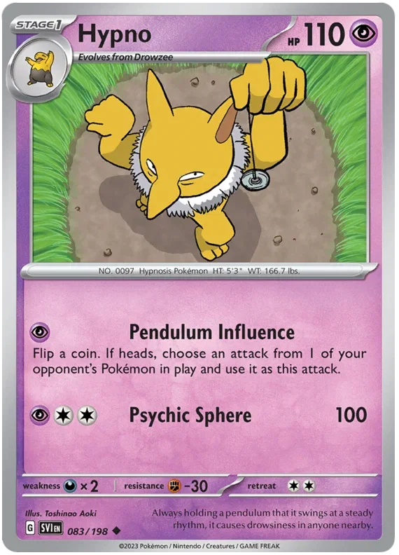 Hypno 083/198 — Scarlet & Violet Base Set