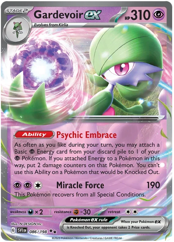 Gardevoir ex 086/198 — Scarlet & Violet Base Set