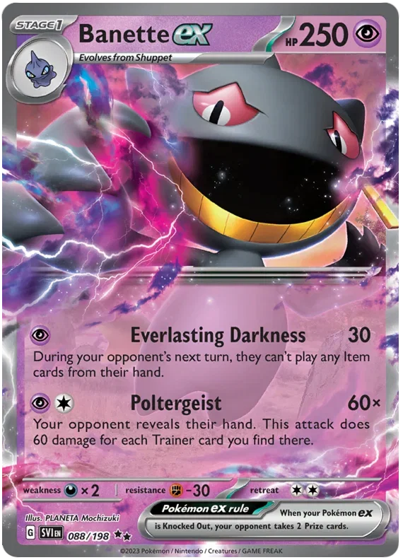 Banette ex 088/198 — Scarlet & Violet Base Set