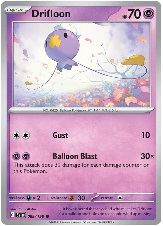 Drifloon 089/198 — Scarlet & Violet Base Set