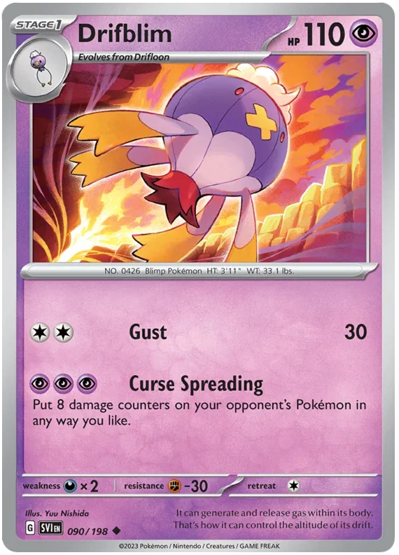 Drifblim 090/198 — Scarlet & Violet Base Set
