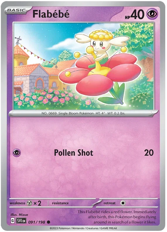 Flabebe 091/198 — Scarlet & Violet Base Set