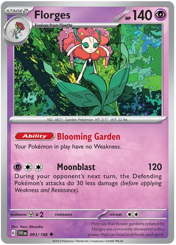 Florges 093/198 — Scarlet & Violet Base Set