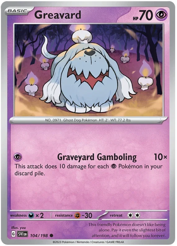 Greavard 104/198 — Scarlet & Violet Base Set