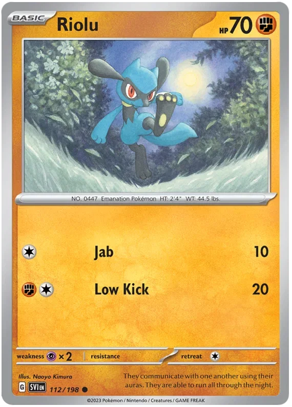 Riolu 112/198 — Scarlet & Violet Base Set