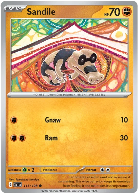 Sandile 115/198 — Scarlet & Violet Base Set