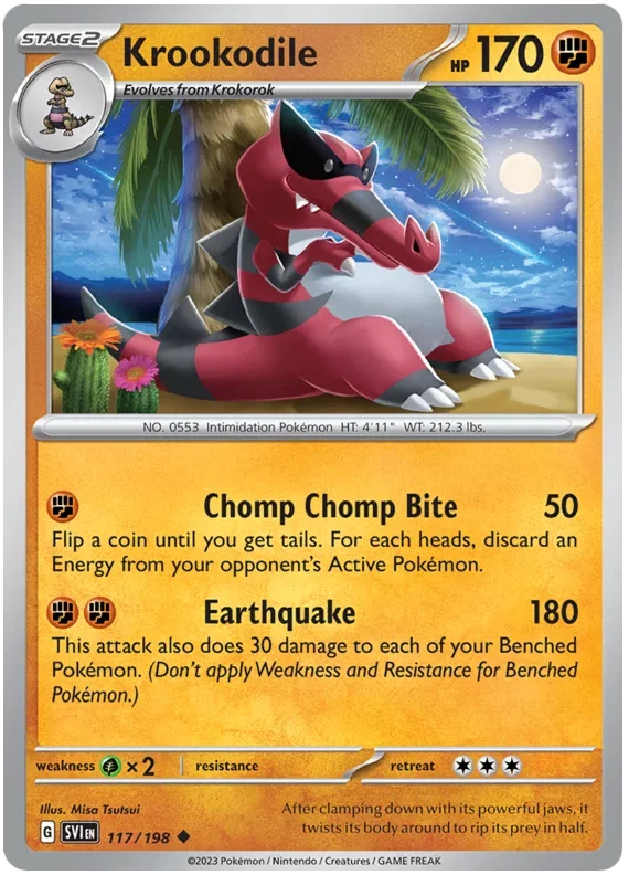 Krookodile 117/198 — Scarlet & Violet Base Set