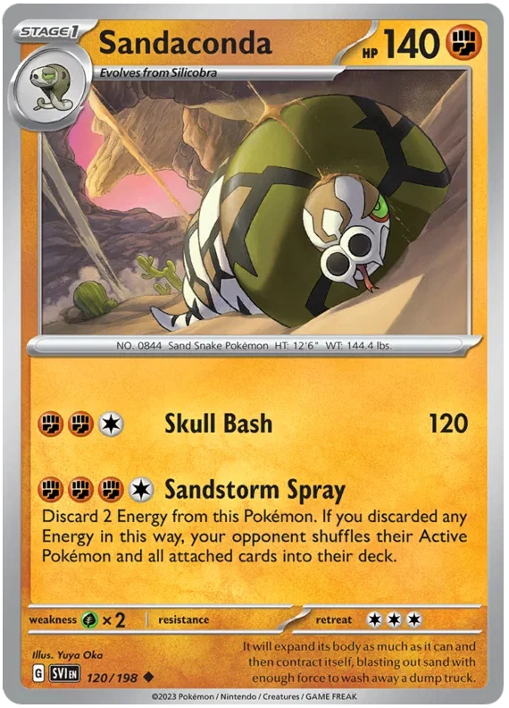 Sandaconda 120/198 — Scarlet & Violet Base Set