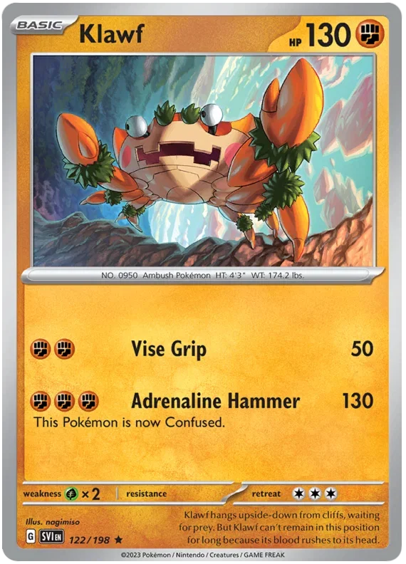 Klawf 122/198 — Scarlet & Violet Base Set