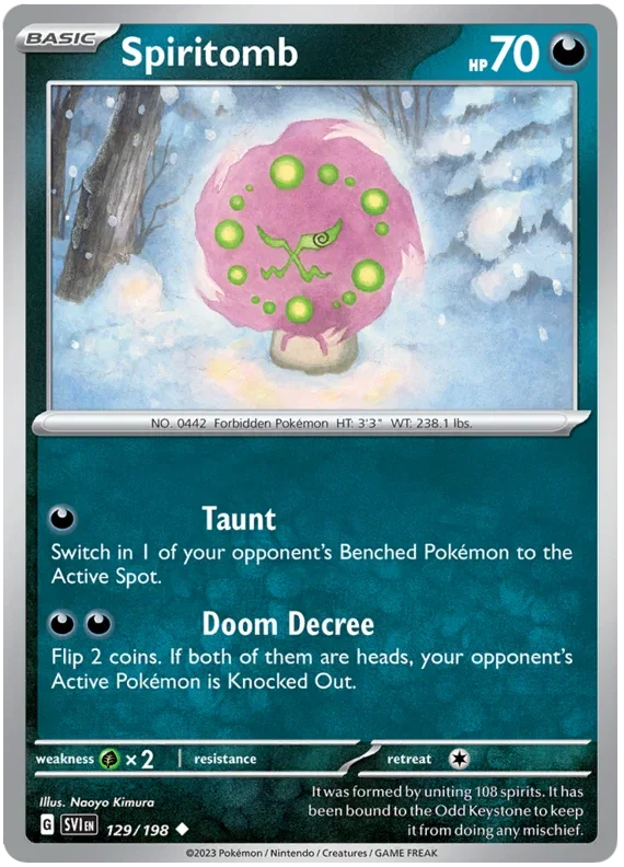 Spiritomb 129/198 — Scarlet & Violet Base Set