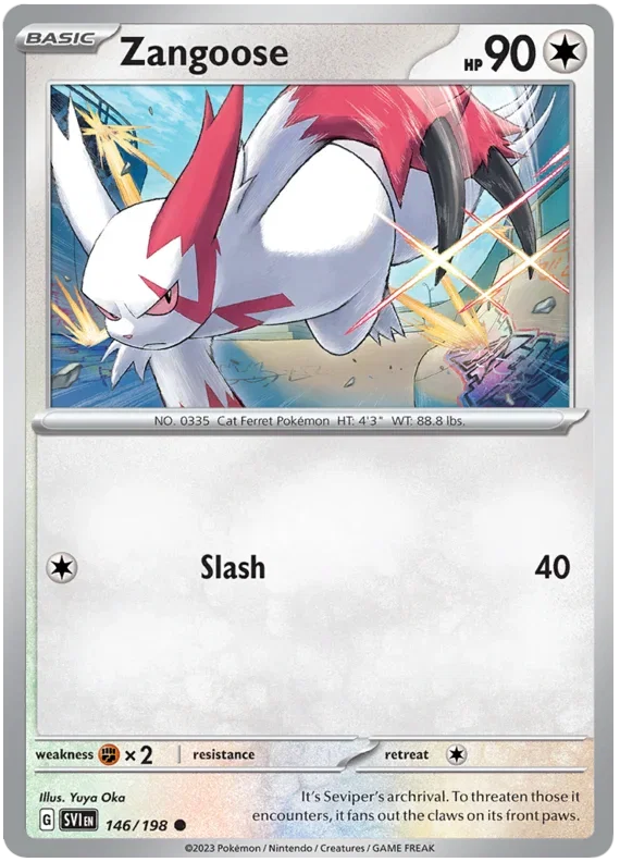 Zangoose 146/198 — Scarlet & Violet Base Set