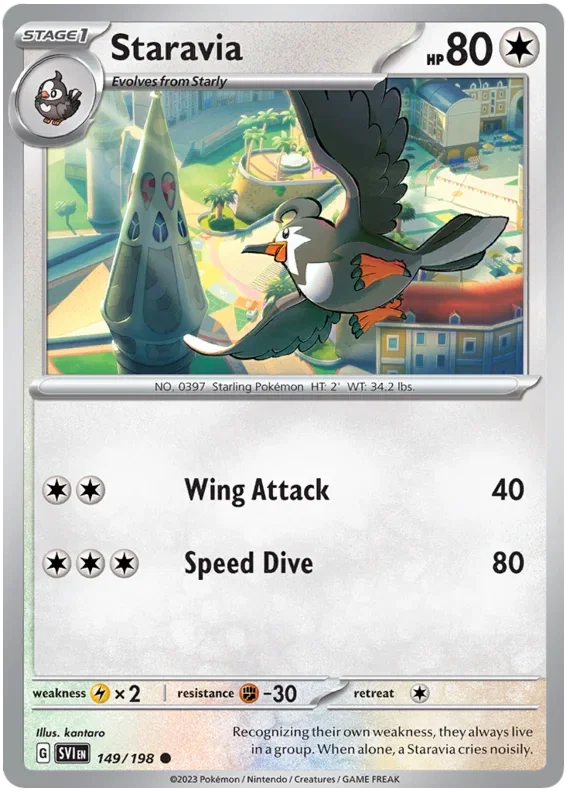 Staravia 149/198 — Scarlet & Violet Base Set