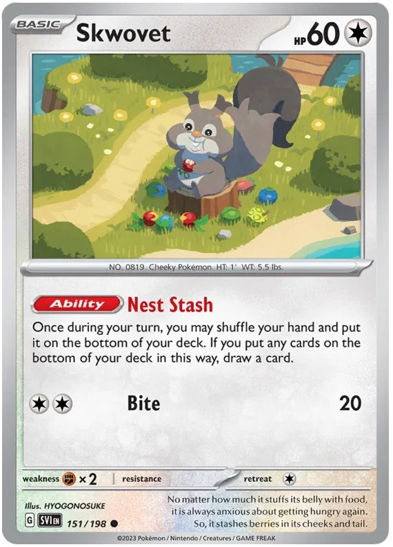 Skwovet 151/198 — Scarlet & Violet Base Set