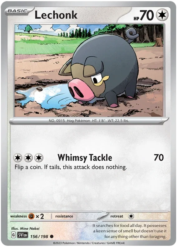 Lechonk 156/198 — Scarlet & Violet Base Set