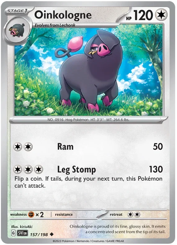 Oinkologne 157/198 — Scarlet & Violet Base Set