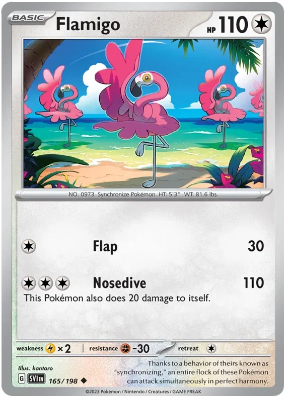 Flamigo 165/198 — Scarlet & Violet Base Set