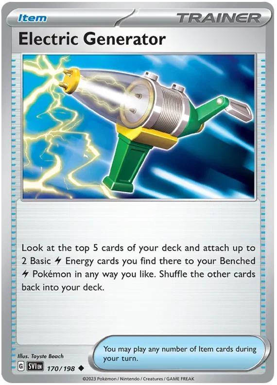 Electric Generator 170/198 — Scarlet & Violet Base Set