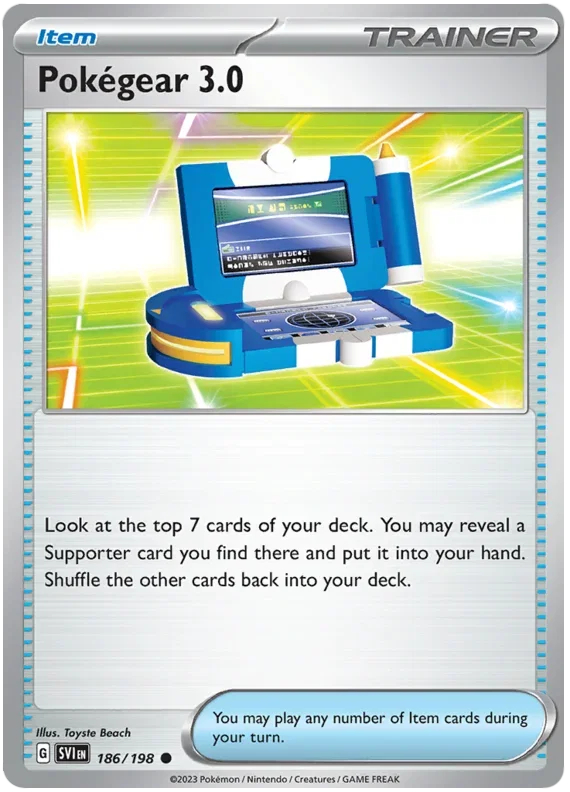 Pokegear 3.0 186/198 — Scarlet & Violet Base Set