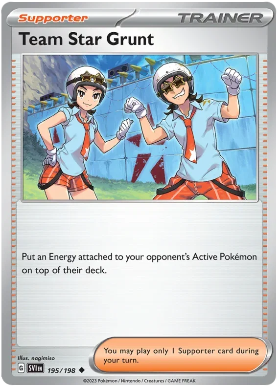 Team Star Grunt 195/198 — Scarlet & Violet Base Set
