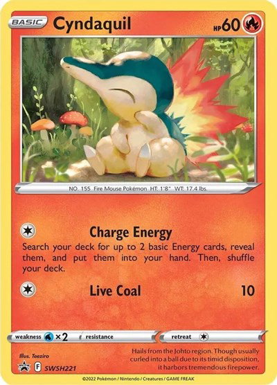 Cyndaquil (Cosmos Holo) SWSH221 — Sword & Shield Promo