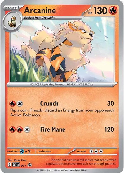 Arcanine 011 — Scarlet & Violet Promo