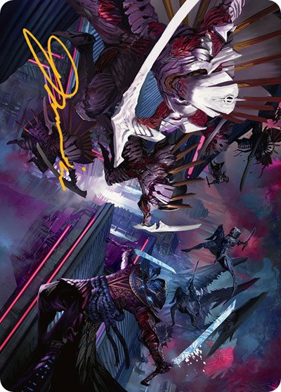 mtg march of the machines art cards Wrenn and Realmbreaker Art Card (Gold-Stamped Signature) [March of the
