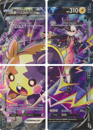 Morpeko V-UNION (SWSH287) (Set of 4) SWSH290 — Sword & Shield Promo