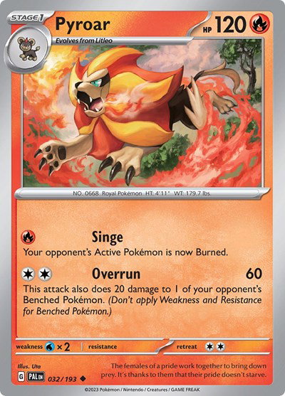 Pyroar 032/193 — Paldea Evolved