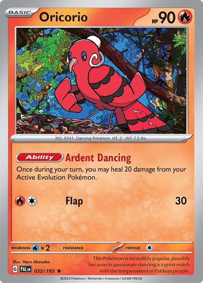 Oricorio 033/193 — Paldea Evolved