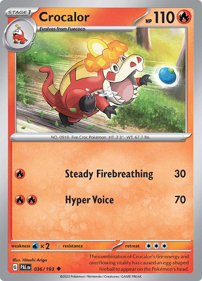 Crocalor 036/193 — Paldea Evolved