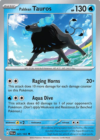 Paldean Tauros 041/193 — Paldea Evolved