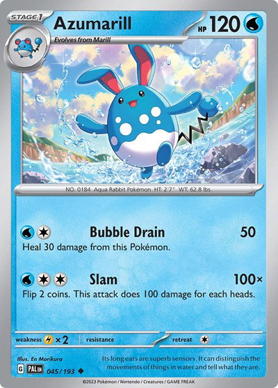 Azumarill 045/193 — Paldea Evolved