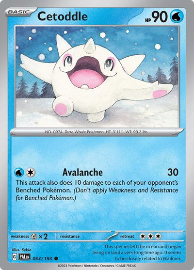 Cetoddle 053/193 — Paldea Evolved