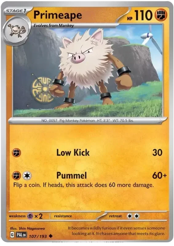 Primeape 107/193 — Paldea Evolved