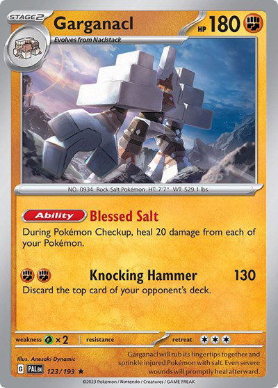 Garganacl 123/193 — Paldea Evolved