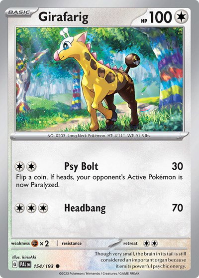 Girafarig 154/193 — Paldea Evolved