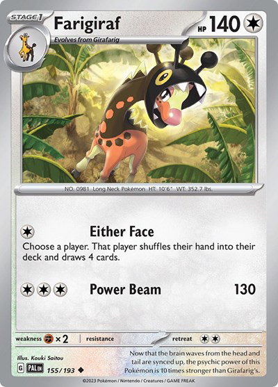 Farigiraf 155/193 — Paldea Evolved