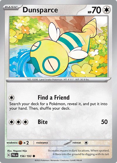 Dunsparce 156/193 — Paldea Evolved