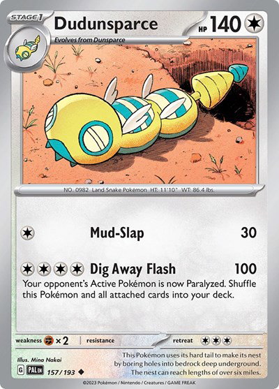 Dudunsparce 157/193 — Paldea Evolved