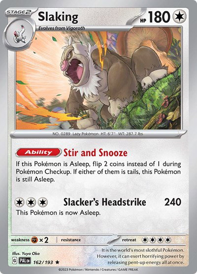 Slaking 162/193 — Paldea Evolved