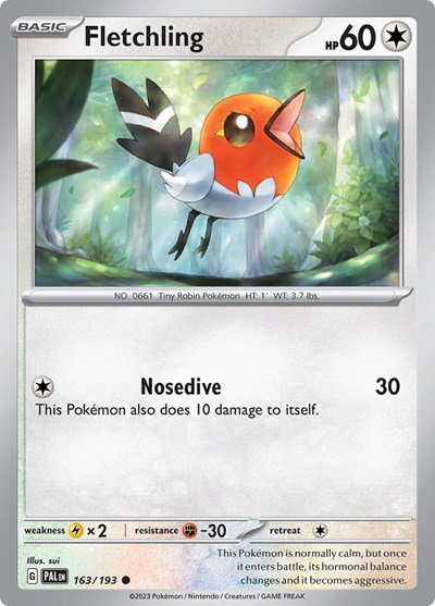 Fletchling 163/193 — Paldea Evolved