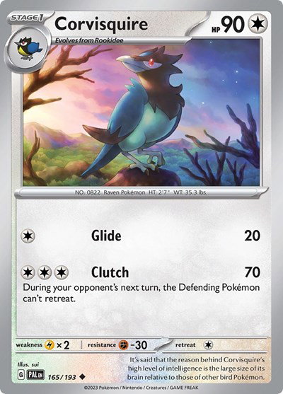 Corvisquire 165/193 — Paldea Evolved