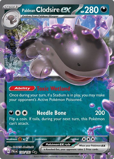 Paldean Clodsire ex 130/193 — Paldea Evolved
